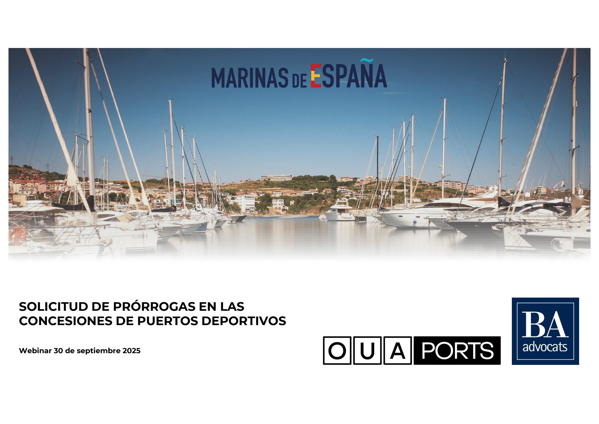 OUA PORTS y BAa ABOGADOS han celebrado con gran éxito de participación un webinar especializado sobre prórrogas de concesiones portuarias