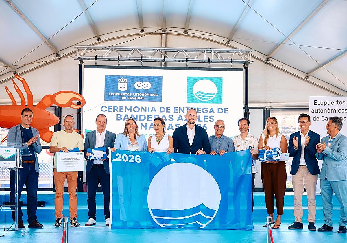 Agaete acoge la entrega de Banderas Azules 2026 a las playas y puertos deportivos de Canarias
