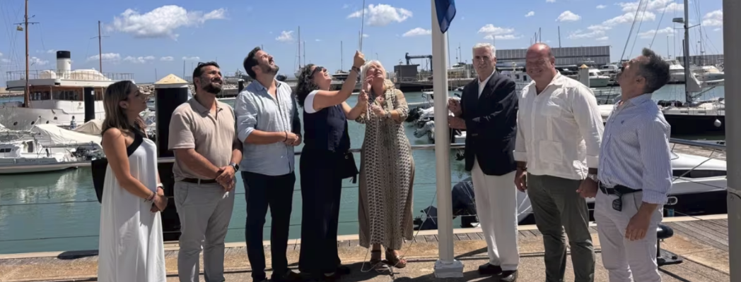 Los puertos de Rota y Chipiona (Cádiz) refrendan su "compromiso sostenible" con las banderas azules